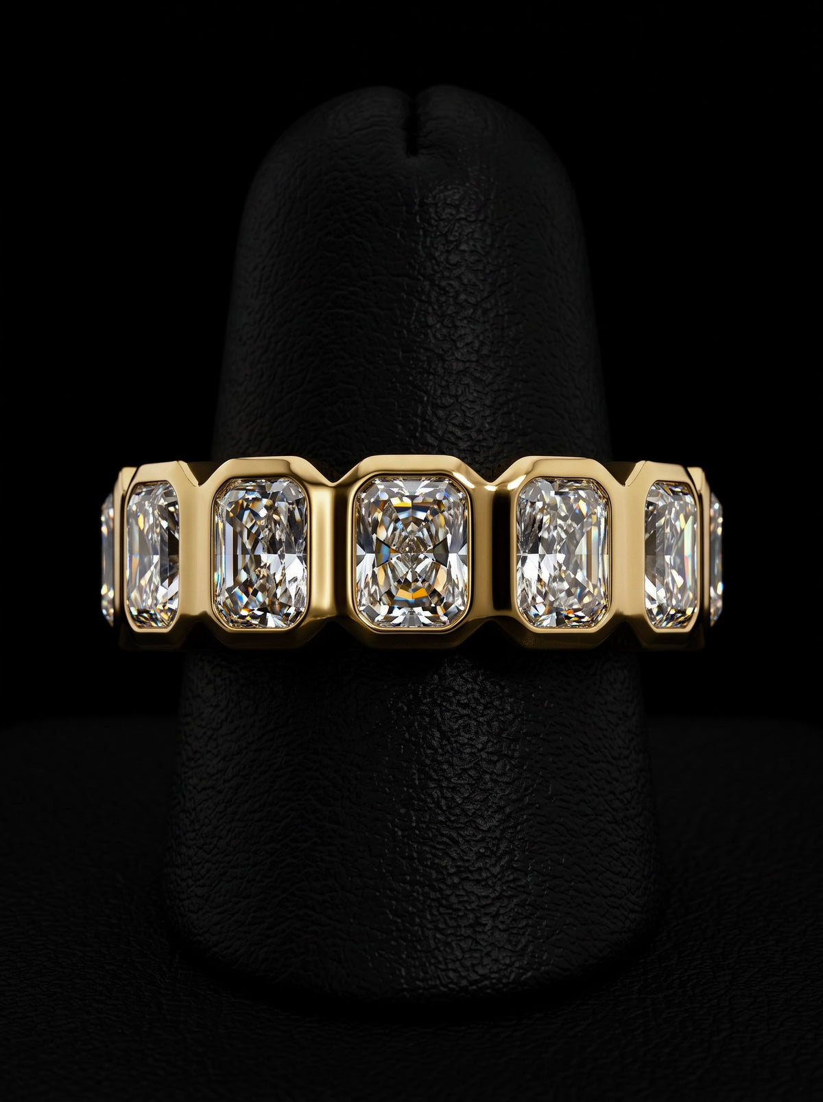 Radiant Cut Bezel Eternity Band MG ESSENCE