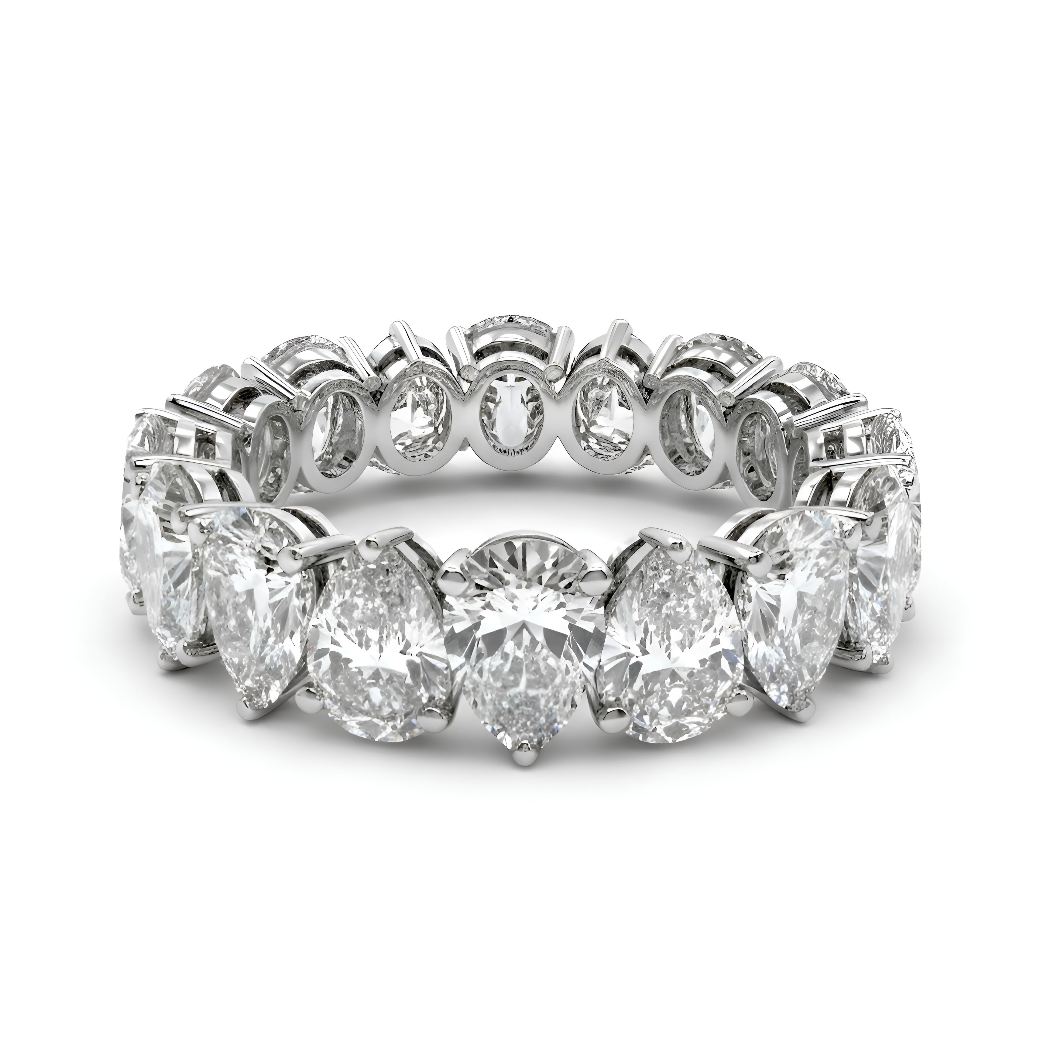 Pear-Cut Full Eternity Band (0.50–1.00ct Each)