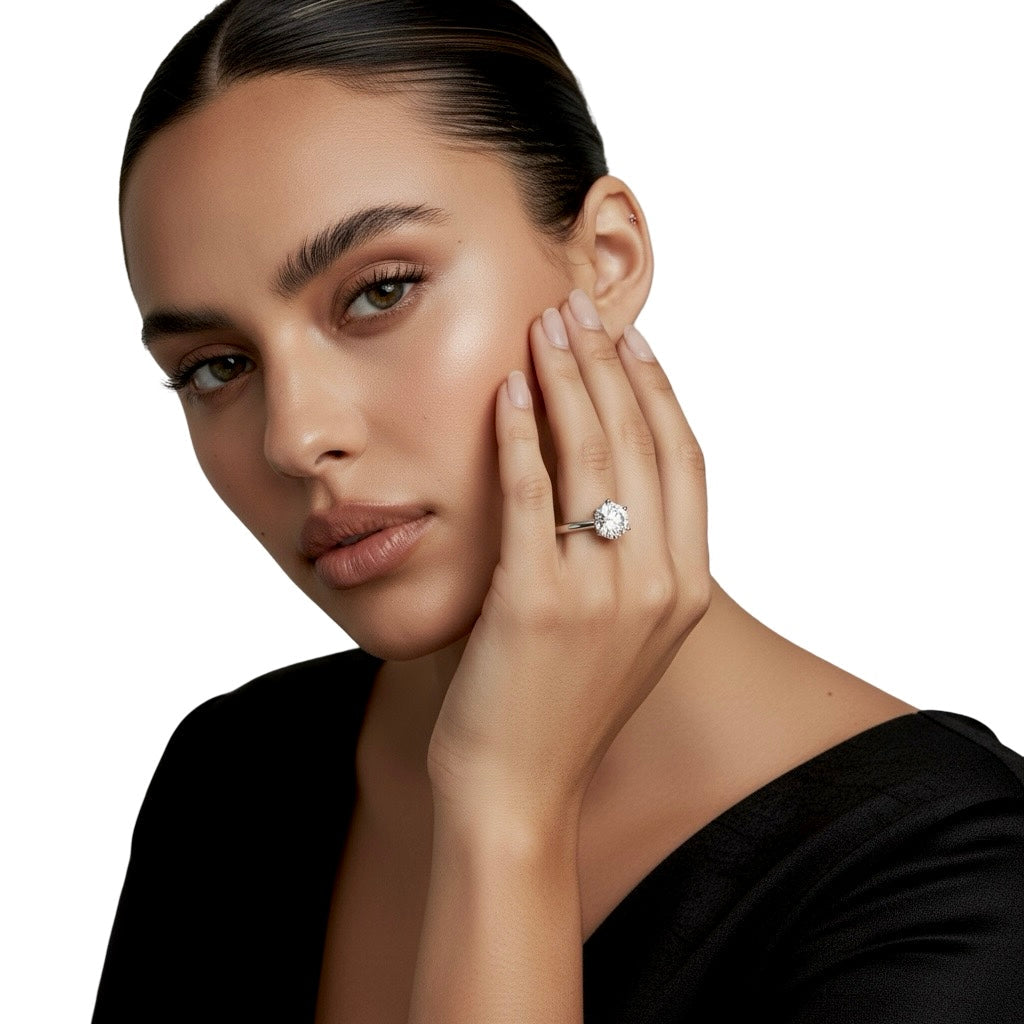 3.0ct Six-Prong Round Brilliant Ring
