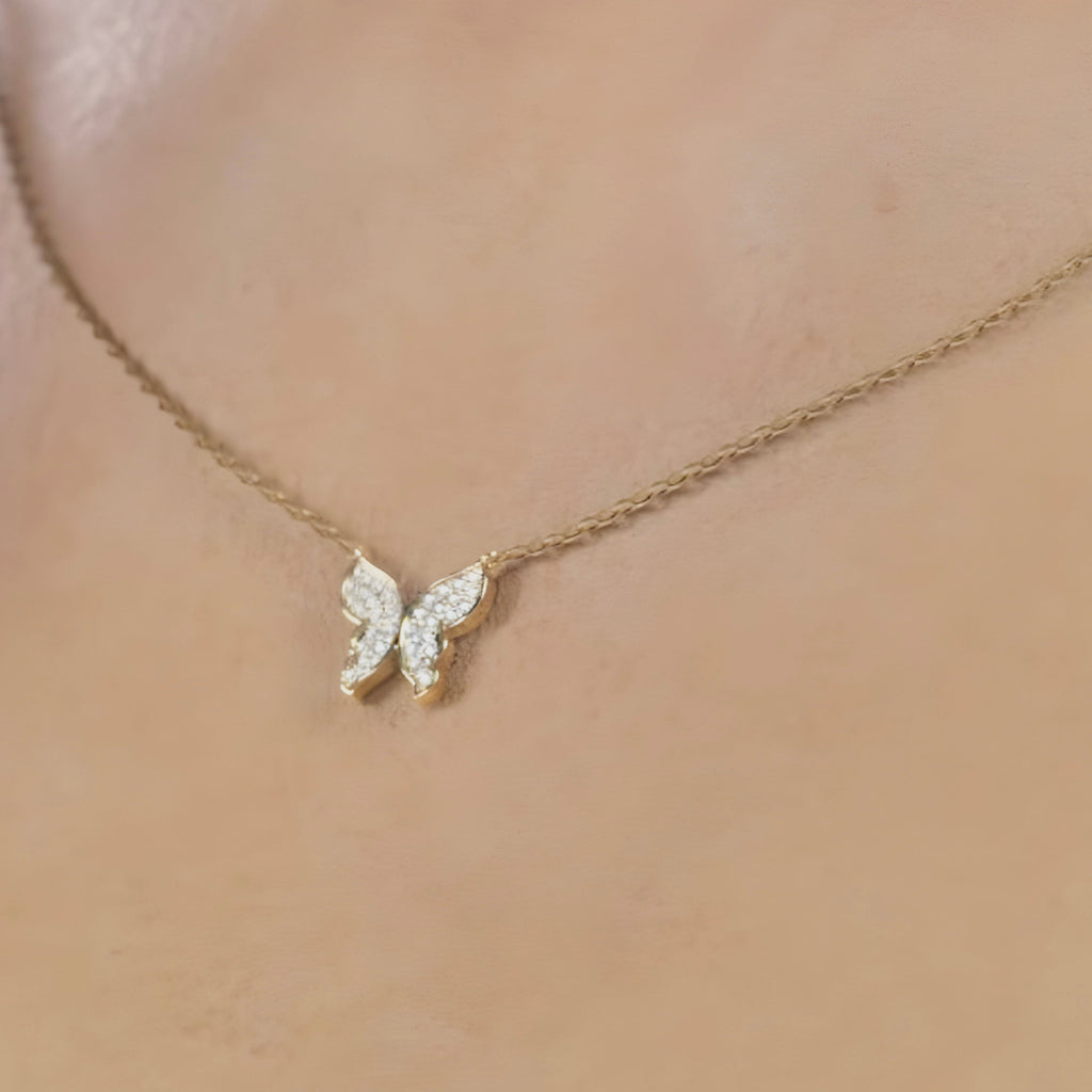 Moonlit Butterfly Necklace in 18K Gold Plated MG ESSENCE