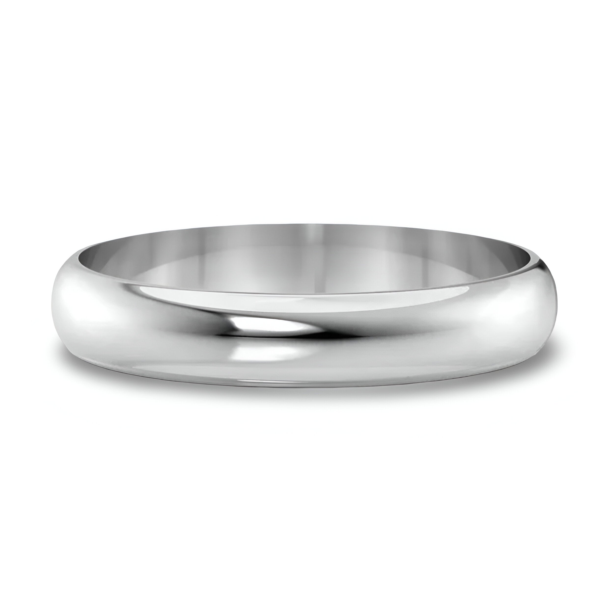 Timeless Classic 4mm White Gold Band