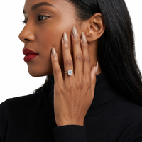 1.0ct Oval Cut Solitaire Ring – Classic Solitaire Setting | Sterling Silver or White Gold