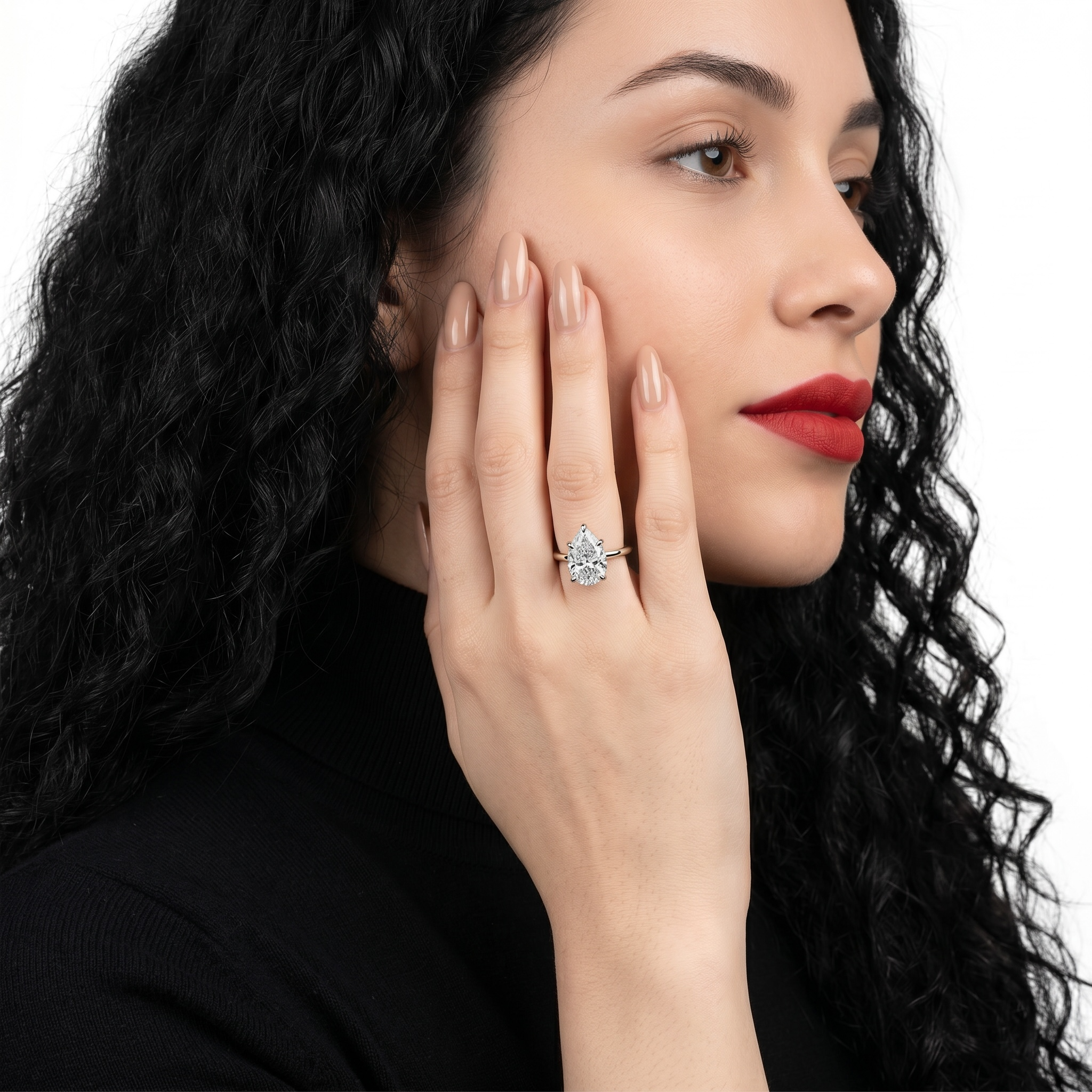 MG ESSENCE™️ – Aurelia 2.0ct Pear Solitaire Ring