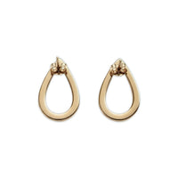 Open Refined Pear Earrings – 9K Yellow Gold