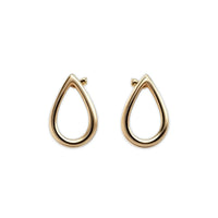 Open Refined Pear Earrings – 9K Yellow Gold
