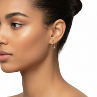 Open Pear Outline Earrings – 9K Yellow Gold