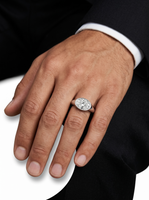 The Atlas East–West Band in Sterling Silver