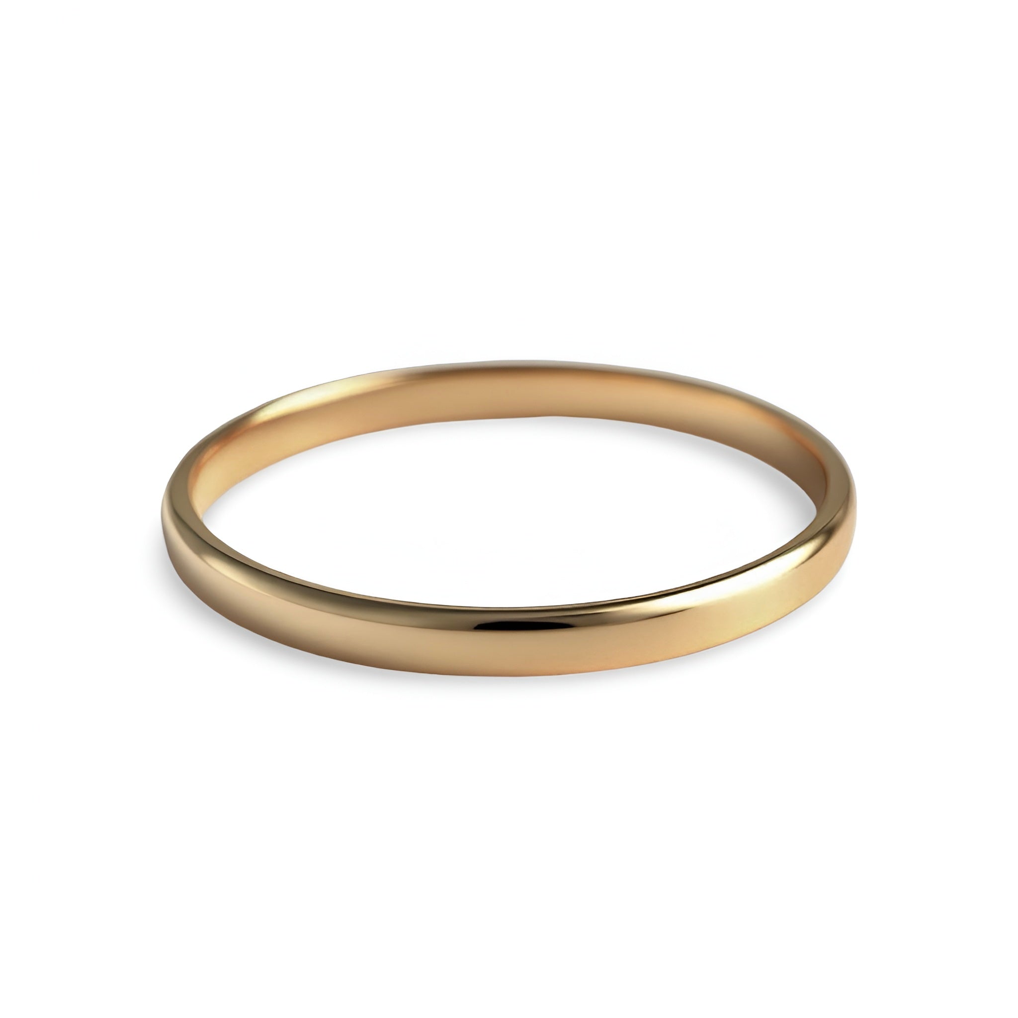 4 mm 9K Yellow Gold Bangle – Everyday Luxury & Timeless Elegance