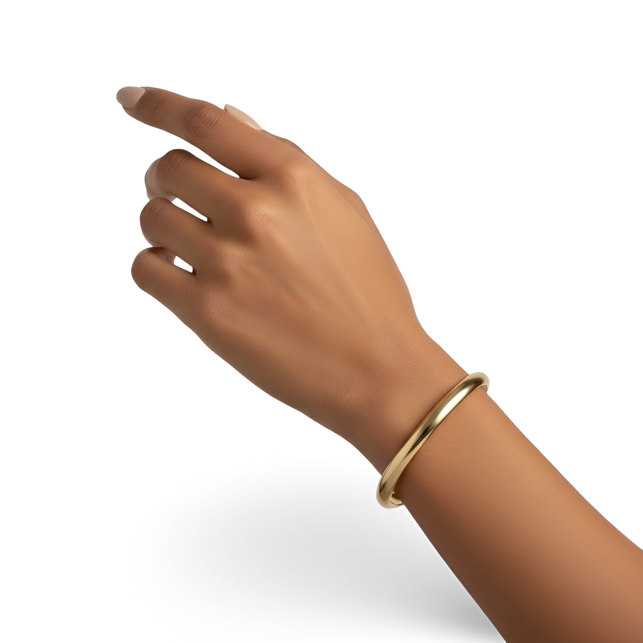 4 mm 9K Yellow Gold Bangle – Everyday Luxury & Timeless Elegance