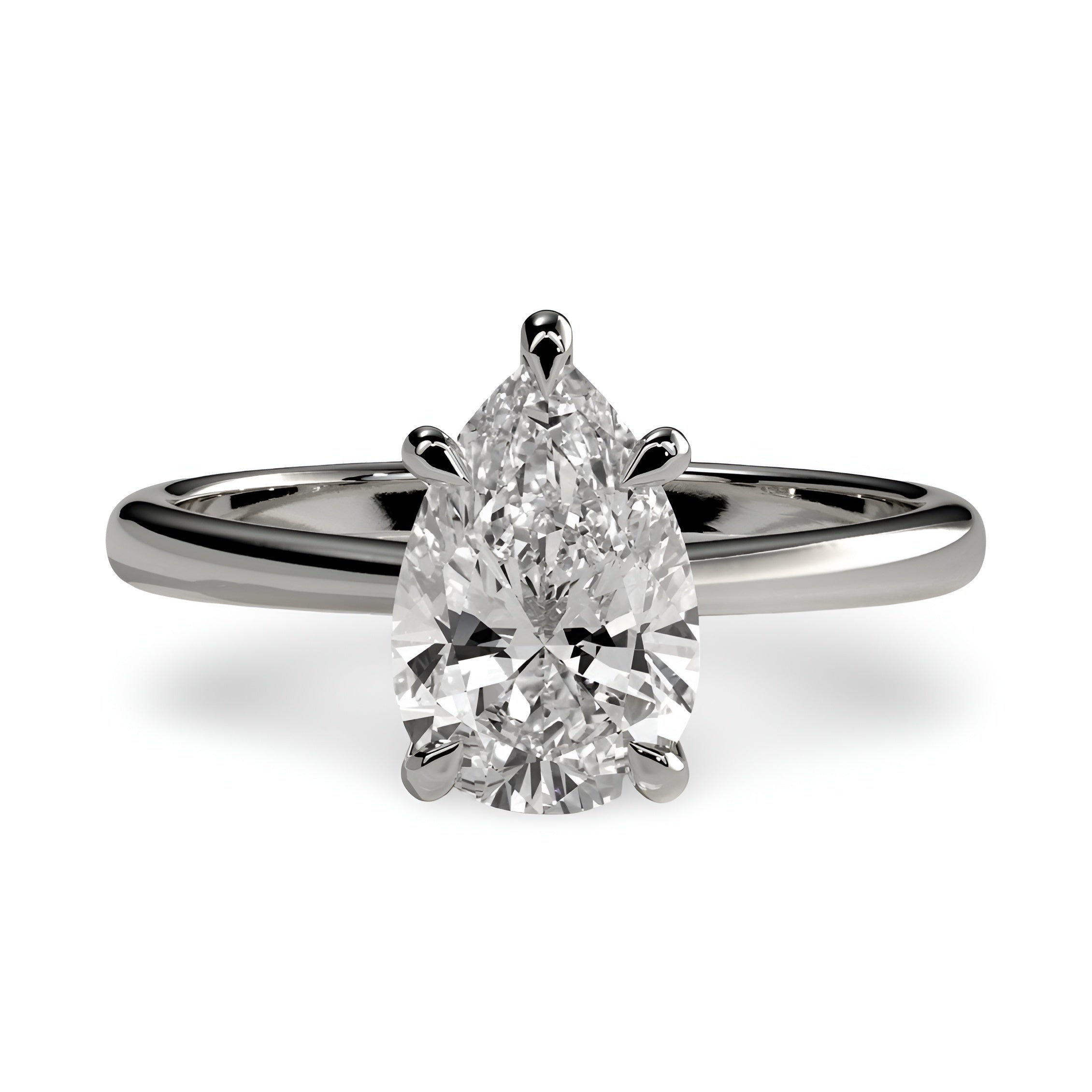 MG ESSENCE™️ – Aurelia 2.0ct Pear Solitaire Ring