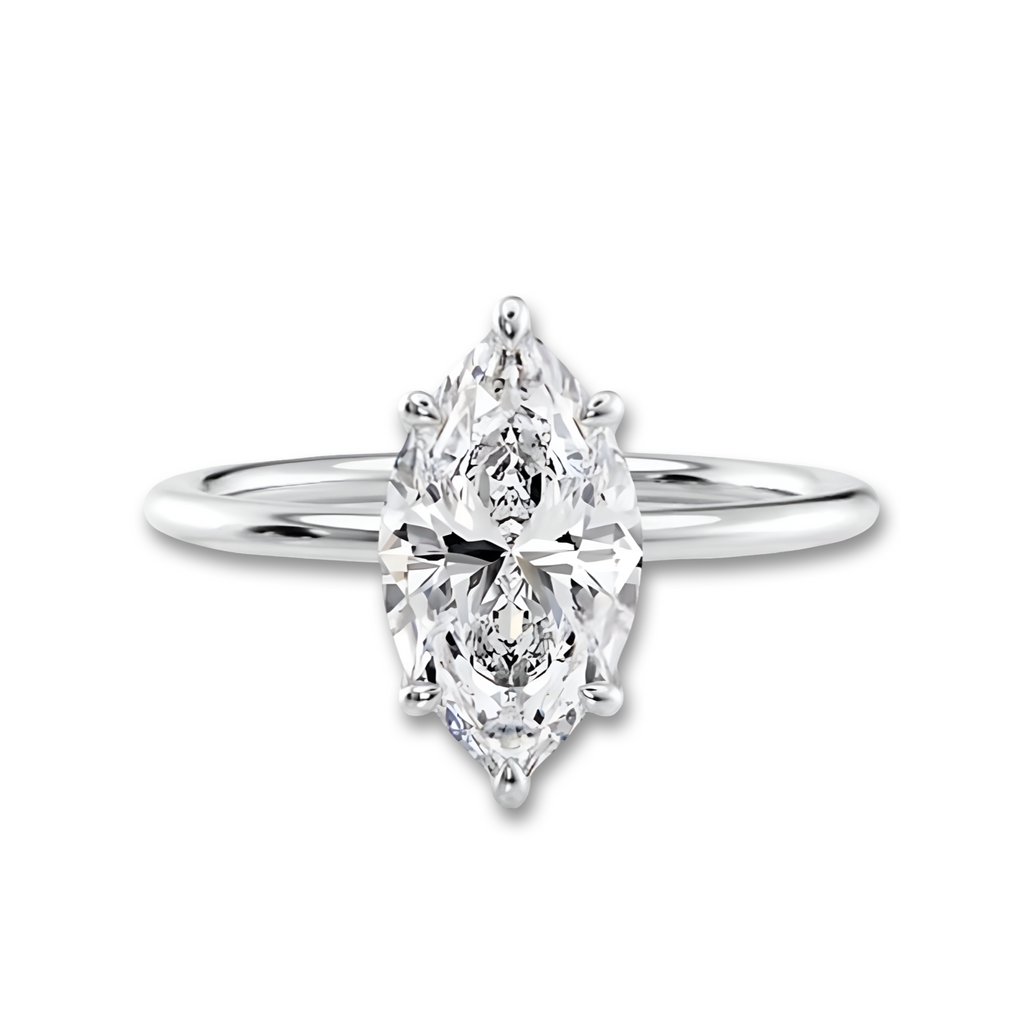 3.0CT Marquise Cut W/ 6 Prongs MG ESSENCE
