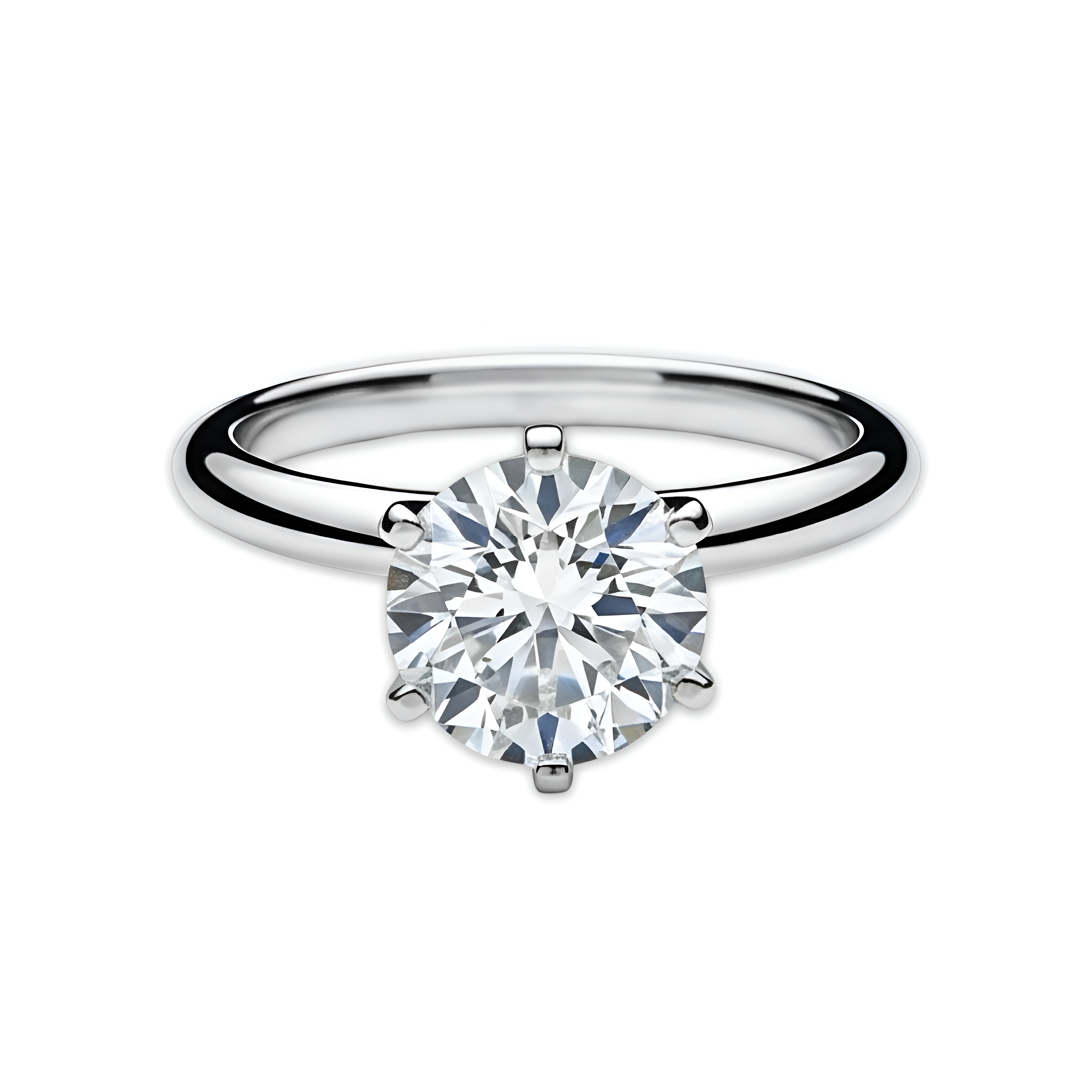 3.0ct Six-Prong Round Brilliant Ring