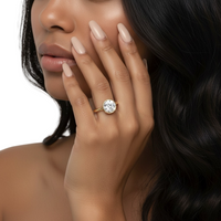 2.0ct Premium Round Brilliant Solitaire Ring – Bezel with Petal Prongs | 9K–18K Yellow Gold
