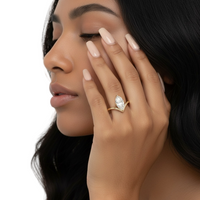 Marquise Cut V-Prong Solitaire Ring