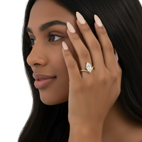 Marquise Cut V-Prong Solitaire Ring