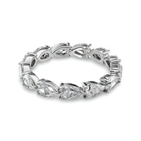 The EverLuxe™ Pear Cut Moissanite Eternity Band