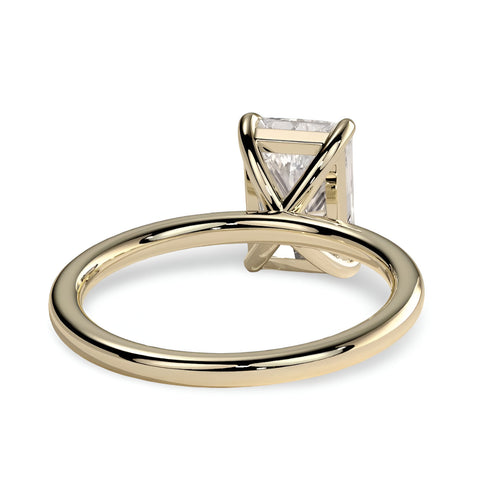 MG Luminaire™️ 3.0CT Radiant Cut Solitaire Ring - 9CT, 14CT, and 18K Yellow Gold