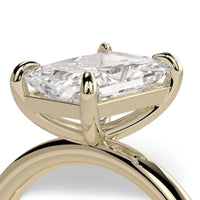 MG Luminaire™️ 3.0CT Radiant Cut Solitaire Ring - 9CT, 14CT, and 18K Yellow Gold