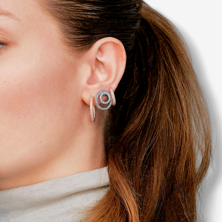 14k Rose Gold-Plated 20mm Hoop Earrings - MG ESSENCE