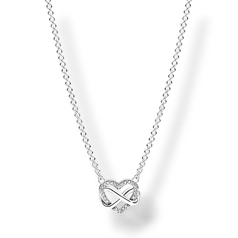 Sparkling Infinity Heart Necklace