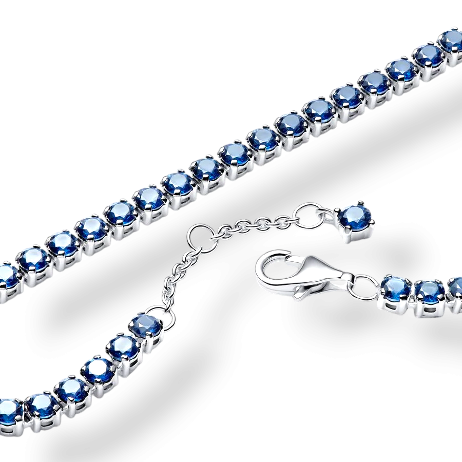 Sparkling Bluestone Tennis Bracelet - MG ESSENCE