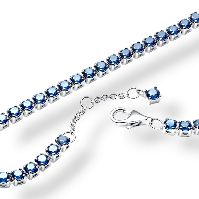 Sparkling Bluestone Tennis Bracelet