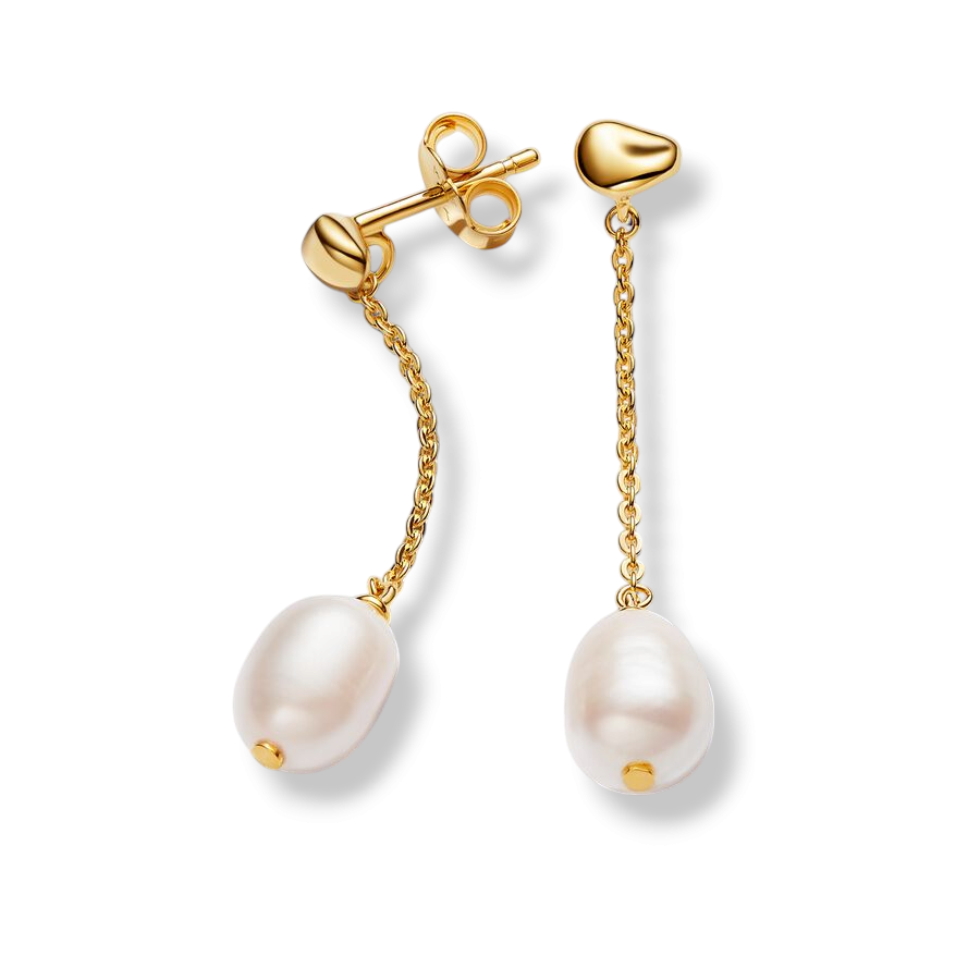 Treated Freshwater Cultured Pearl Drop Earrings - MG ESSENCE