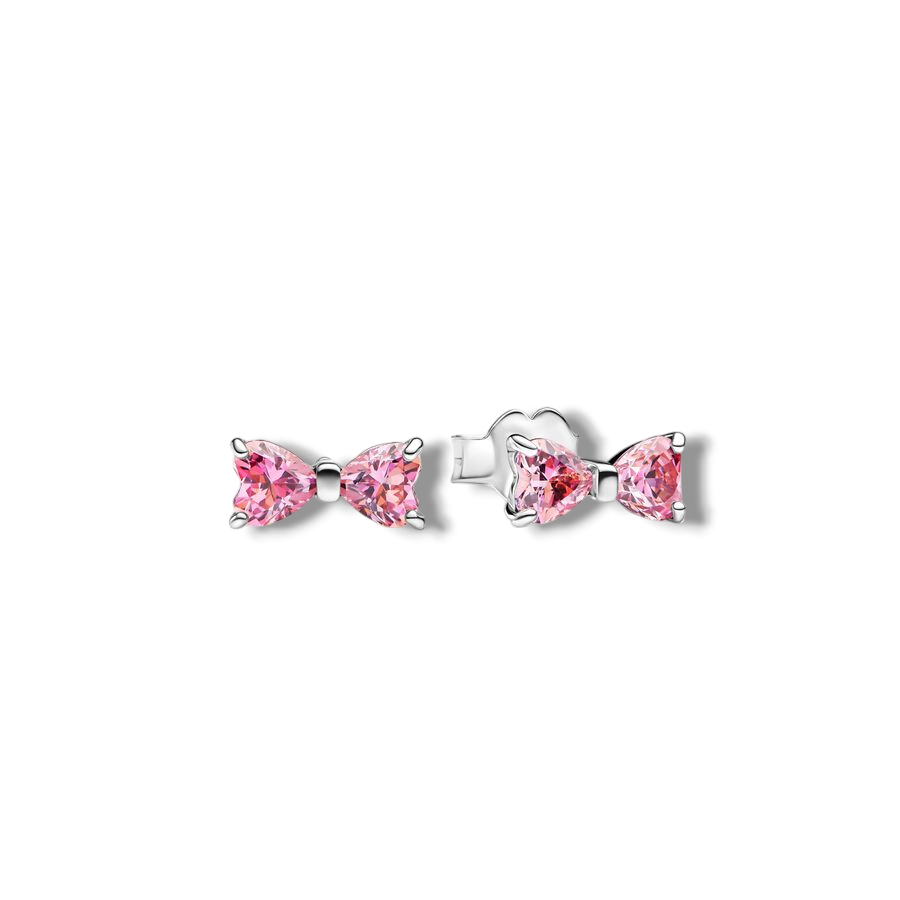 Sparkling Bow Stud Earrings - MG ESSENCE