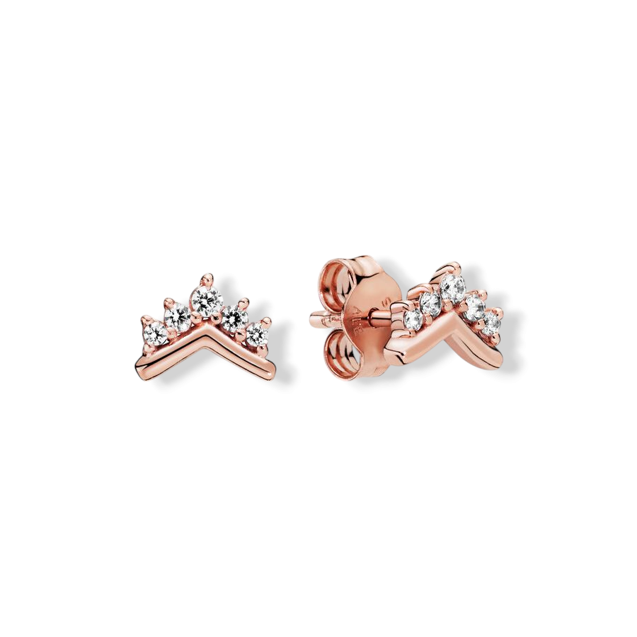 Tiara Wishbone Stud Earrings - MG ESSENCE