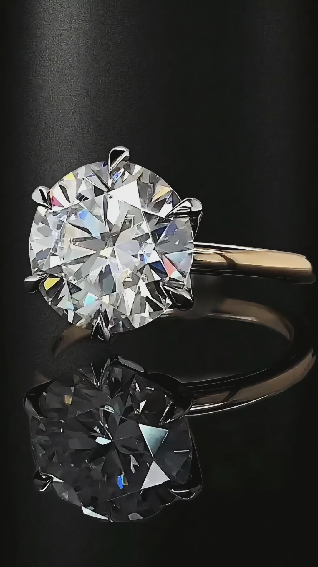 MG Lumina™ 10.0ct Round Brilliant Solitaire Ring – 9ct / 14ct / 18ct Gold